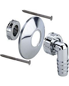 Viega buse 398.491 G 1x85mm, 90 degrés raccord à vis de serrage, en plastique chromé