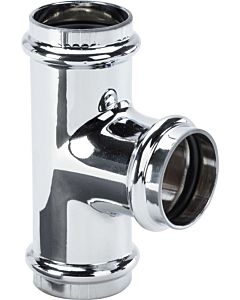 Viega T-piece 622312 DN 32, with sockets, O-rings, chrome-plated copper