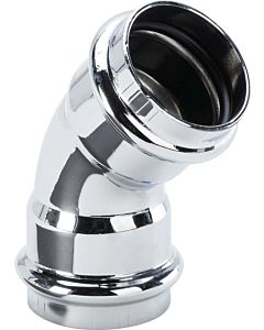 Viega Bogen 2 701369 DN 32, 45Grad, Kupfer verchromt, mit Muffen, zwei O-Ringen