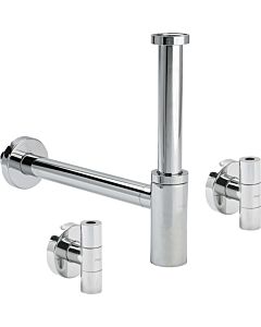 Viega Geruchverschluss Eleganta Set 1, 5788.4 11/4", verchromt, mit 2 Visign-Eckventilen