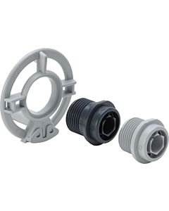Viega bride d&#39; Viega 698089 plastique gris, pour entrée d&#39;eau, avec vis de fixation