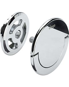 Viega rosette 632267 Visign M4 / R4, plastique chromé, avec rosace rotative, bride