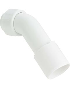 Viega coude de Viega 719265 DN 40/50, 45 degrés, plastique blanc , pour raccordement au raccord de vidange