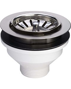 Viega Ablaufventil 109967 G 1 1/2xDN 114,5, Körbchen Edelstahl herausnehmbar