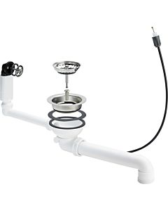 Viega drain valve 678579 G 2000 2000 / 2, white plastic, with Bowden cable 2000 , round overflow