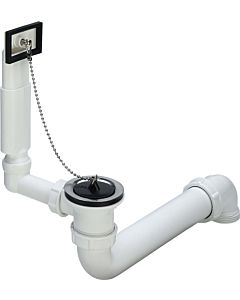 Viega Raumschaffer-Ab-/Überlaufgarnitur 113971 G 1 1/2xDN 70, Kunststoff weiß, mit Kettenhalter