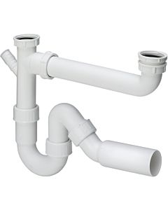 Viega drain connection 109585 G 2000 2000 / 2xDN 40x90-310mm, plastic white, for double sinks