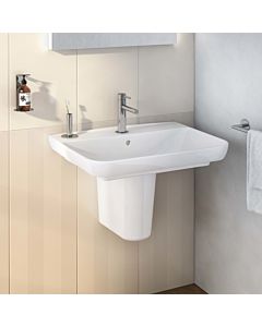 Pied semi-piédestal VitrA 5281L003-7201 blanc, avec fixation à ressort, pour lavabo