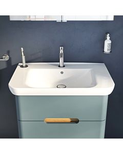 Lavabo VitrA Sento 5947B003-0001 78 x 48,5 cm, blanc brillant, avec trop-plein, trou de robinetterie au centre