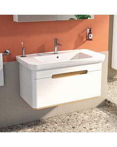 Vitra Sento Waschtisch-Unterschrank 60814 98 x 48,5 x 50 cm, Weiß Matt, Dekor, Überlaufloch, Hahnloch mittig