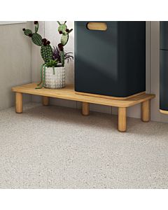 VitrA Sento Sockelplatte 60872 95 x 40 x 19 cm, Oberfläche Eiche Natur, Dekor, mit Füßen