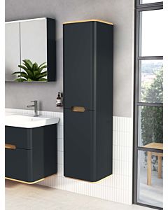Armoire haute VitrA Sento 61378 40 x 35 x 155,5 cm, anthracite mat, décor, 2 portes, charnières à gauche