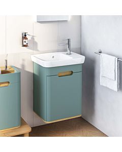 VitrA Sento vanity unit set 65868 50x37.5x68.5cm, left-hinged door, fjord green matt, decor