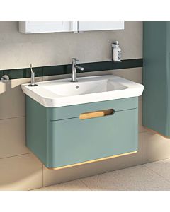 VitrA Sento Waschtisch-Möbel-Set 65874 78x48,5x52cm, 1 Vollauszug, fjordgrün matt, Dekor