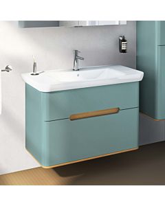 VitrA Sento Waschtisch-Möbel-Set 65878 98x48,5x67,5cm, 2 Vollauszüge, fjordgrün matt, Dekor