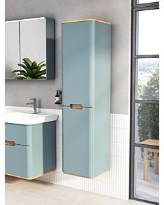 VitrA Sento tall cabinet 65910 40x35x157.5cm, left-hand door hinge, fjord green matt, decor