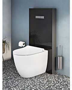 VitrA Vitrus floor-standing cistern 770-1761-01, black glass front, 3/6 l, for floor-standing toilets, without tap
