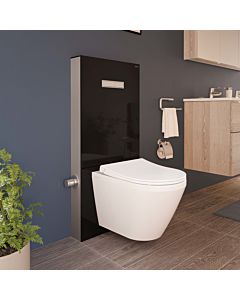 VitrA Vitrus Stand-Spülkasten 770-5771-01 Glasfront schwarz, 3/6 l, für Wand-WC mit Bidetfunktion, mit Armatur