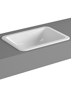 VitrA S20 Einbau-Waschtisch 5474B003-0642 50 x 37 cm, weiß, mit Überlauf/ohne Hahnloch