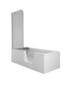 VitrA Conforma Badewanne 57930095000 170 x 75 cm, rechteckig mit Einstieg rechts, weiß, mit Whirlsystem