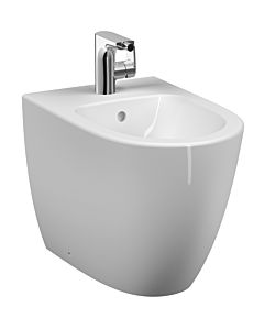 Bidet sur pied VitrA Sento 5986B003-0288, 36,5 x 40 x 54 cm, avec trop-plein et un trou de robinetterie central, blanc.