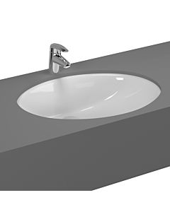 VitrA S20 Unterbau-Waschtisch 6069B003-0012 52 x 40 cm, weiß, oval, Überlauf vorne, ohne Hahnloch