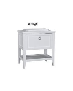 VitrA Valarte built-in vanity unit set 62195 77.5 x 52 x 87.5 cm, 1 full extension drawer, body white matt/vanity unit white high gloss