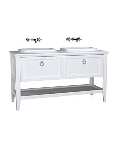 Ensemble meuble-lavabo intégré VitrA Valarte 62210 149,5 x 52 x 87,5 cm, gauche/droite, corps blanc mat/meuble-lavabo blanc brillant