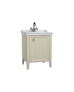VitrA Valarte vanity unit set 62261 64.5 x 53 x 88 cm, right-hand, body ivory matt/vanity unit white high gloss