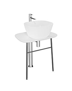 VitrA Plural vanity unit 64050 68.5 x 49 x 74 cm, flat, freestanding, edelweiss top