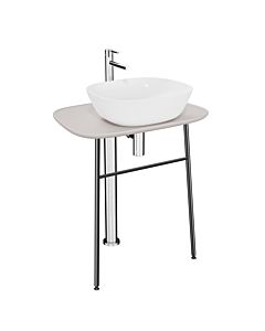 Vitra vasque Vitra plural 64057 68,5 x 49 x 74 cm, haut, à poser, plateau taupe mat