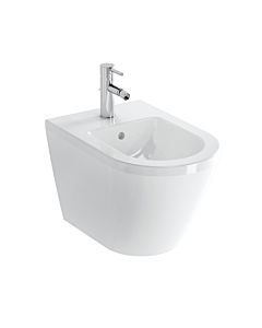 VitrA Integra Wand-Bidet 7042L003-0288 35,5x54cm, Überlauf/Hahnloch mittig, ohne seitliche Löcher, weiß