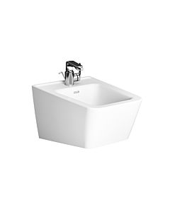 VitrA Equal Wand-Bidet 7246B403-0288 39,5x54cm, Hahnloch mittig/Überlaufschlitz, weiß VC