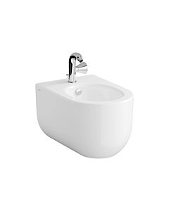 VitrA Liquid wall-mounted bidet 7323B403-0288 38x54x33cm, 1 tap hole in the center, with overflow, white VC