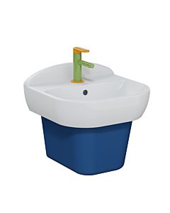 Vitra Sento Kids Waschtisch 7350B003-0001 45,5x40cm, Hahnloch mittig, weiß hochglanz, mit Überlauf