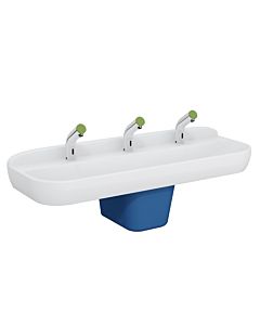 VitrA Sento Kids Waschtisch 7353B003-1741 125x40cm, 3 Hahnlöcher, weiß hochglanz, ohne Überlauf