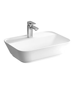 Vasque à poser VitrA Geo 7426B403-0041, encastrée, percée pour robinetterie, blanc brillant, carrée, 595 x 425 mm