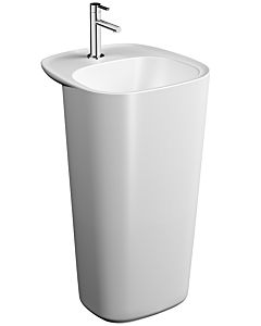Vitra plural vasque 7814B401-0041 48,5 x 52,5 x 85 cm, blanc noble, sur pied / sur pied, sans trop-plein, trou pour robinetterie 2000