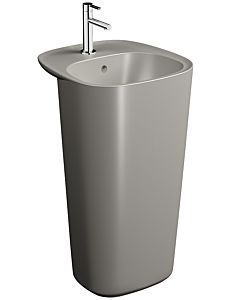 Vitra monobloc match0 plural 7814B420-0001 48,5 x 52,5 x 85 cm, taupe mat, au sol / à poser, avec trop-plein, trou pour robinetterie 2000