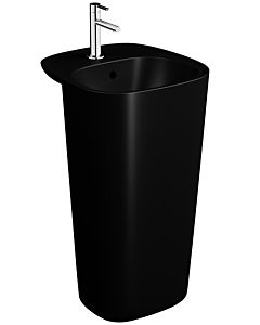 Vitra monobloc match0 plural 7814B483-0001 48,5 x 52,5 x 85 cm, noir mat, sur pied / à poser, avec trop-plein, trou pour robinetterie 2000