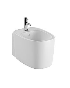 VitrA Plural wall-mounted bidet 7831B401-0288 36x54.5cm, overflow, 1 tap hole in the center, edelweiss, VC