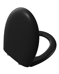 VitrA Memoria black toilet seat 106-483R009 with soft-close mechanism, removable, matte black