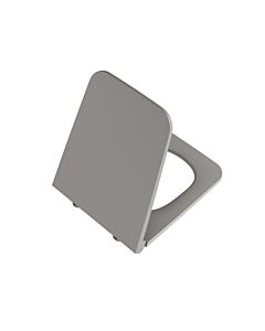 Vitra Equal WC 119-076R009 39,4x47,3cm, charnières en acier inoxydable, gris pierre mat, avec fermeture amortie