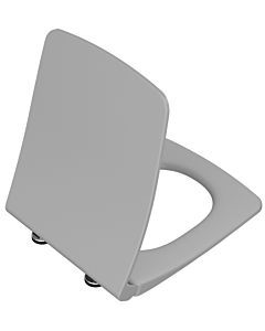 VitrA Metropole Slim toilet seat 122-476R009 with soft-close mechanism and quick-release fastener, removable, stone grey matt