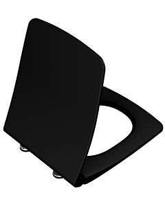 VitrA Metropole Slim toilet seat 122-483R009 with soft-close mechanism and quick-release fastener, removable, matte black