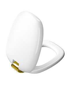 VitrA Plural WC-Sitz 126-003-019 weiß hochglanz/gold, mit Absenkautomatik, Schnellverschluss