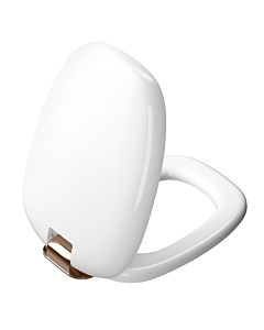 VitrA Plural WC-Sitz 126-003-029 weiß hochglanz/kupfer, mit Absenkautomatik, Schnellverschluss