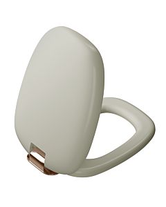Vitra plural WC siège 126-020-029 taupe mat / cuivre, avec fermeture amortie, dégagement rapide