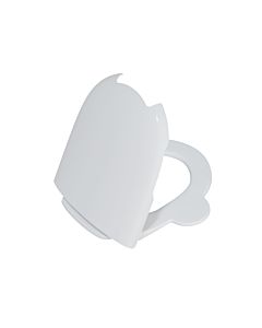 VitrA Sento Kids WC-Sitz 133-003-009 mit seitlichen Haltegriffen, Scharniere, Deckel und Sitzring weiß hochglanz