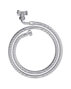 Flexible d&#39;extension Vitra 300-1209 145 mm, pour le raccordement d&#39;eau des WC-douches, avec raccord en T.